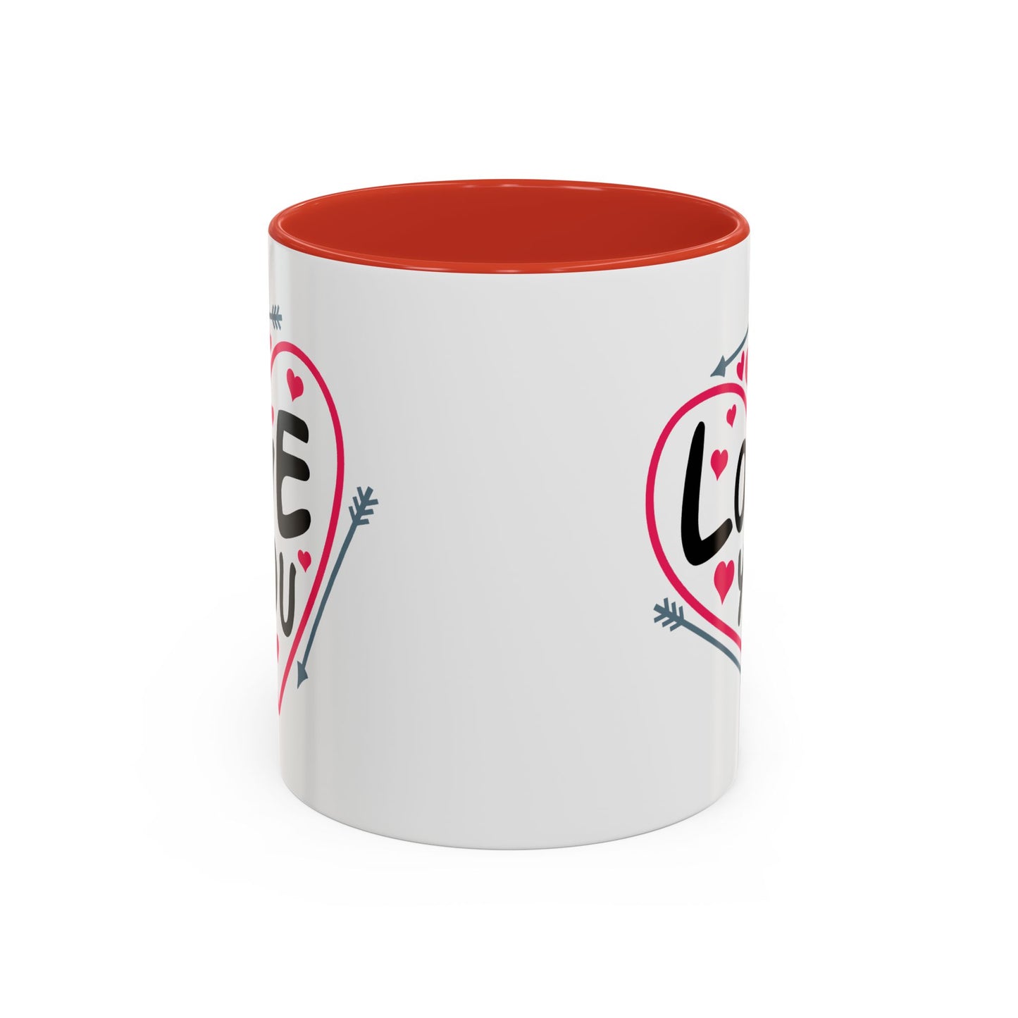 Valentine's Day Mug - Love You Heart Arrows