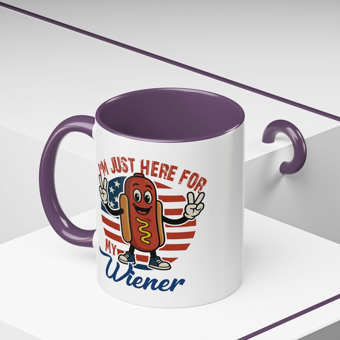 Adult Mug - I'm Just Here For My Wiener