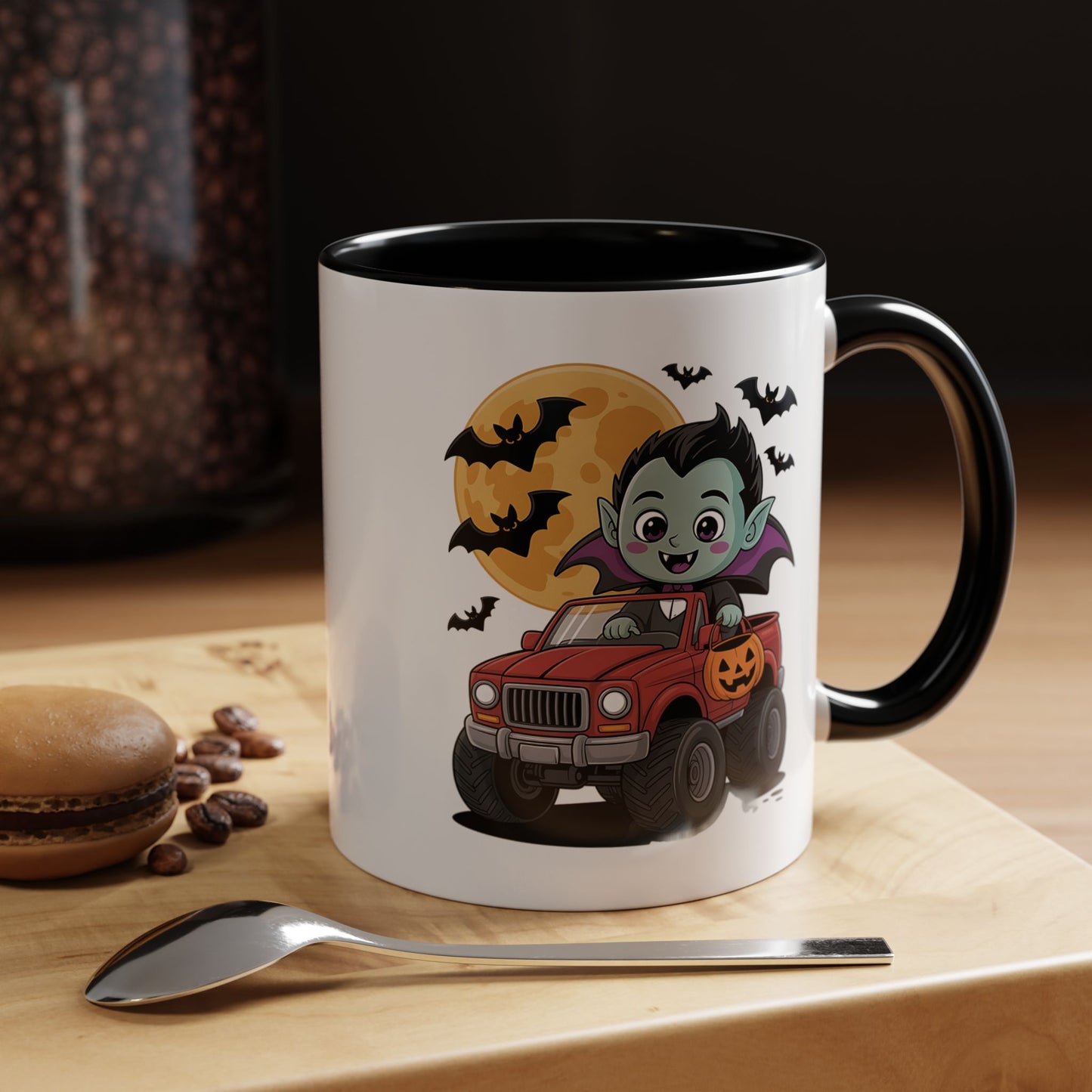 Halloween Mug - Driving Vampire