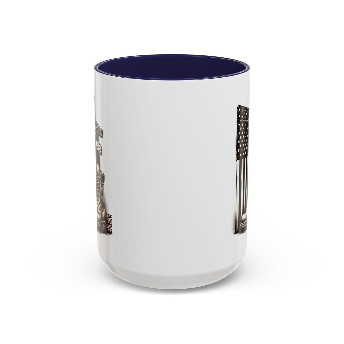 4th of July Mug - Fallen Soldier Boots Flag