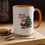 Christmas Mug - Merry Christmas Red Text Santa Tree Presents