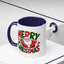 Christmas Mug - Green & Red Text Santa Presents