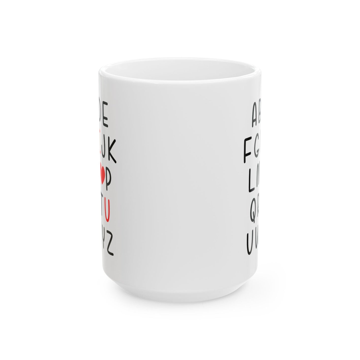 Anniversary Mug - I Love You Alphabet