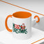 Christmas Mug - Merry Christmas Green & Red Text Santa Present