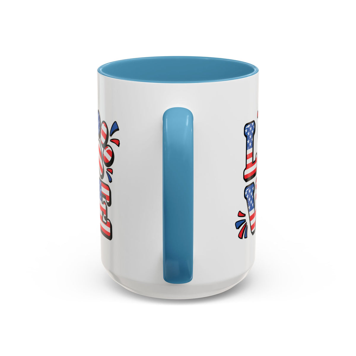 4th of July Mug - Animal Love USA Flag