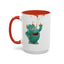 Humor Mug - Monster Drinks Coffee Spill