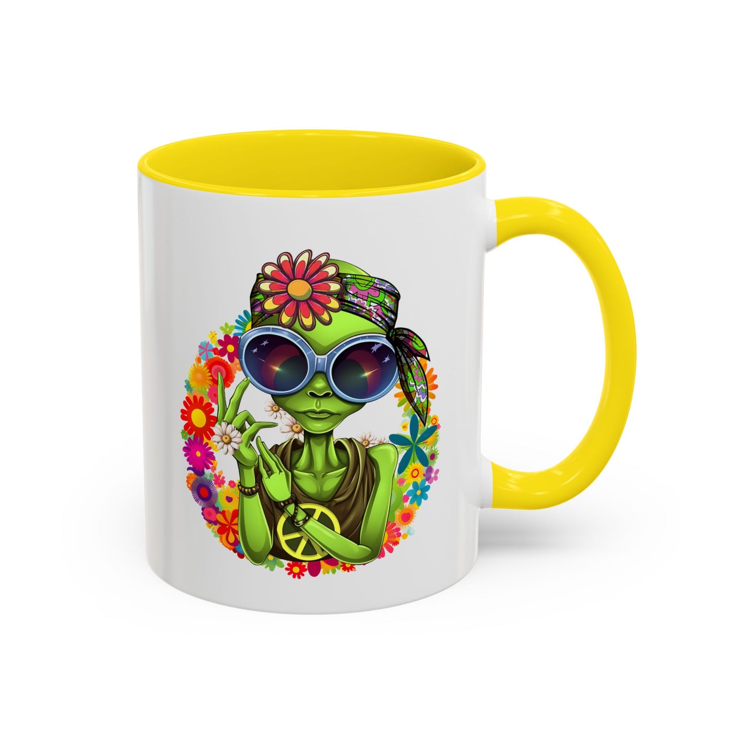 Alien Mug - Peace Hippy Alien