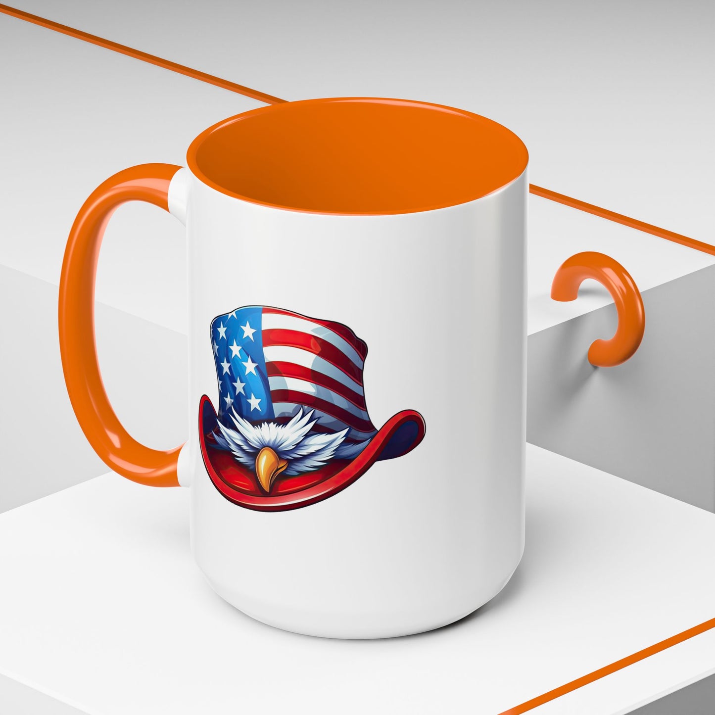 4th of July Mug - Bald Eagle American Hat
