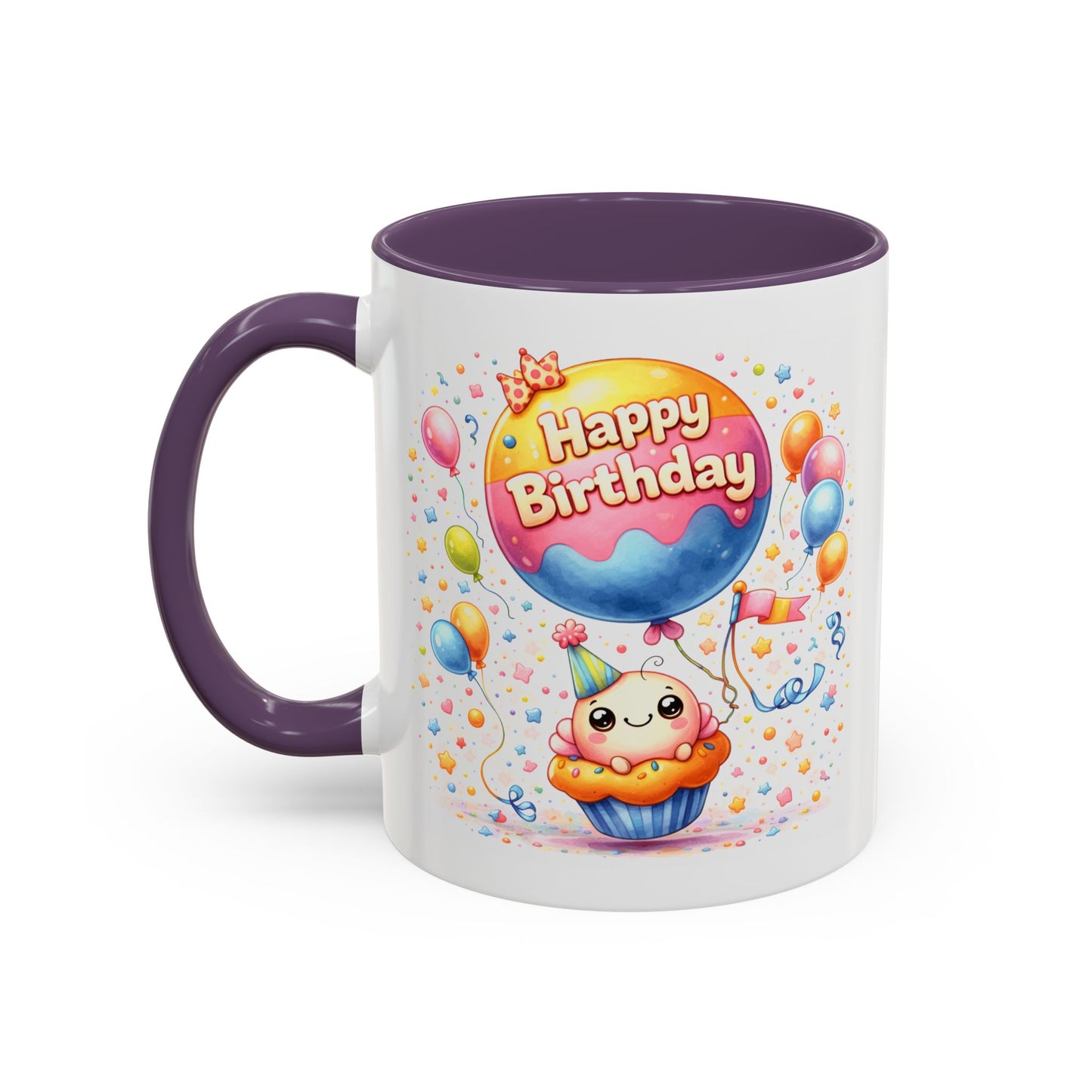 Birthday Mug - Cupcake Balloon