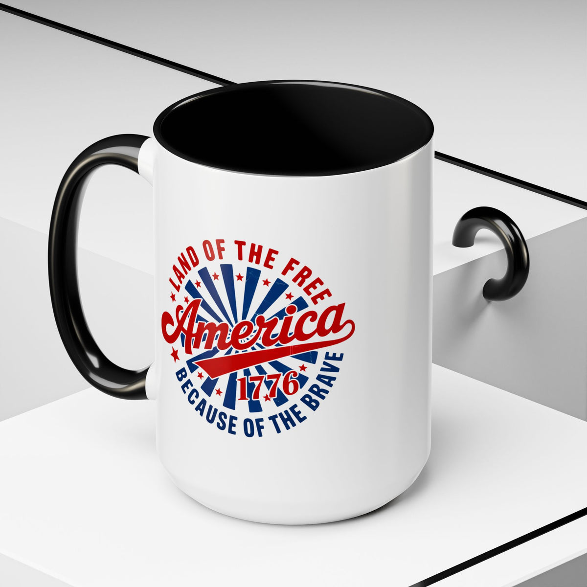 4th of July Mug - America 1776 Land of the Free