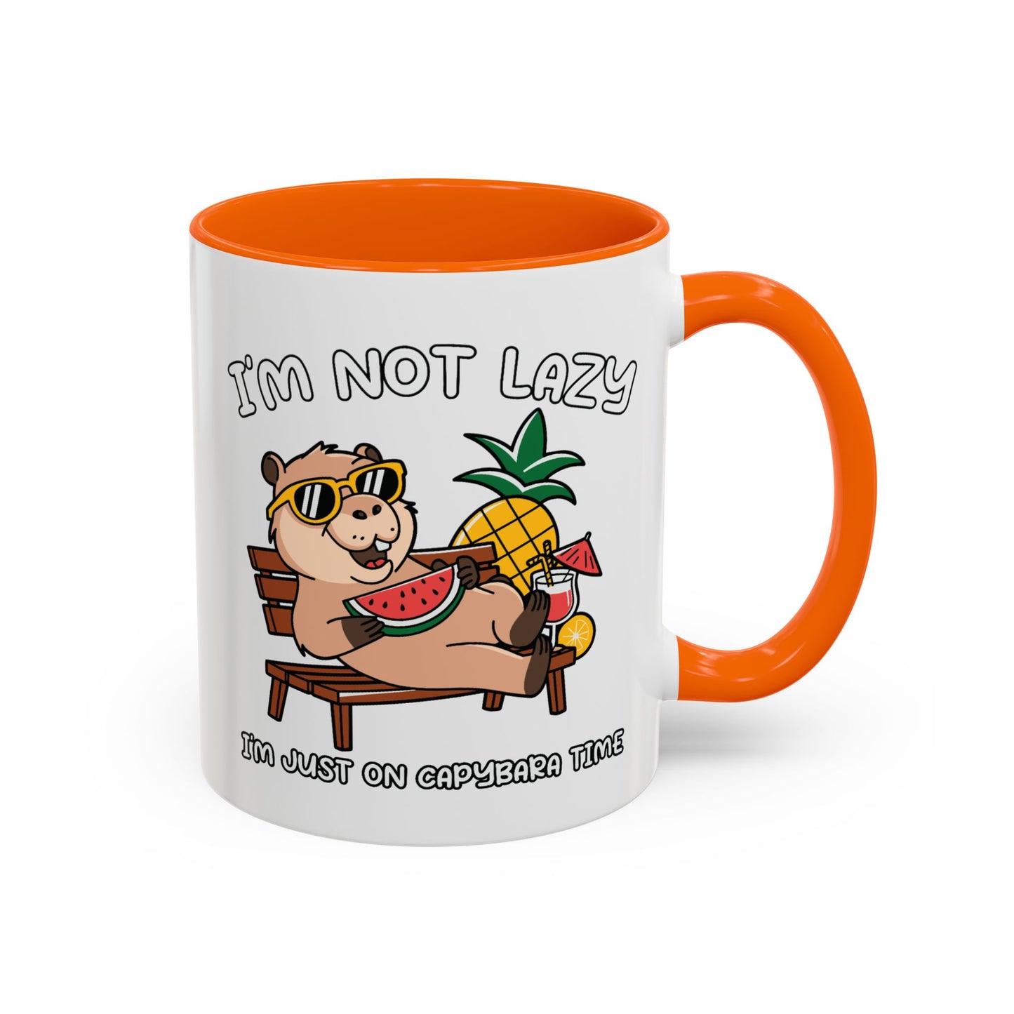 Humor Mug - I'm Not Lazy Capybara