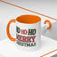 Christmas Mug - Ho Ho Ho Merry Christmas Green & Red Text