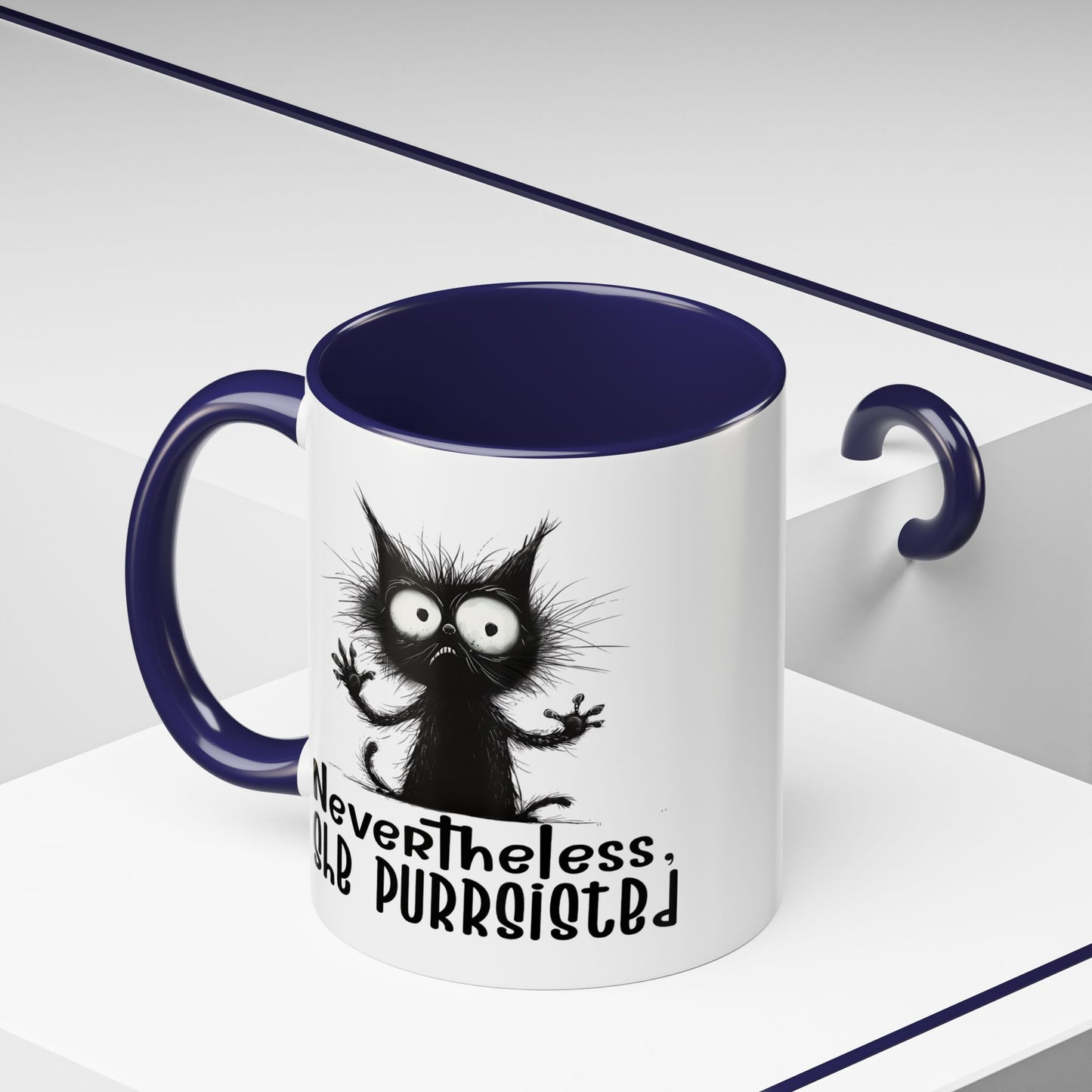 Animal Mug - Nevertheless, She Purrsisted