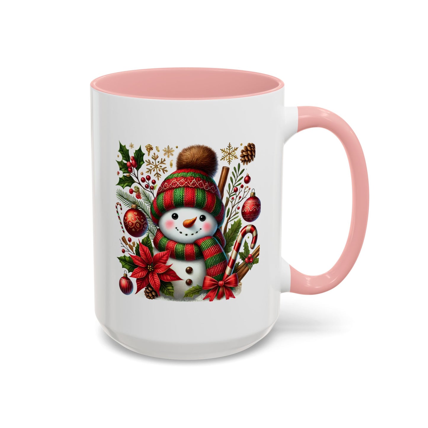 Christmas Mug - Red and Green Snowman