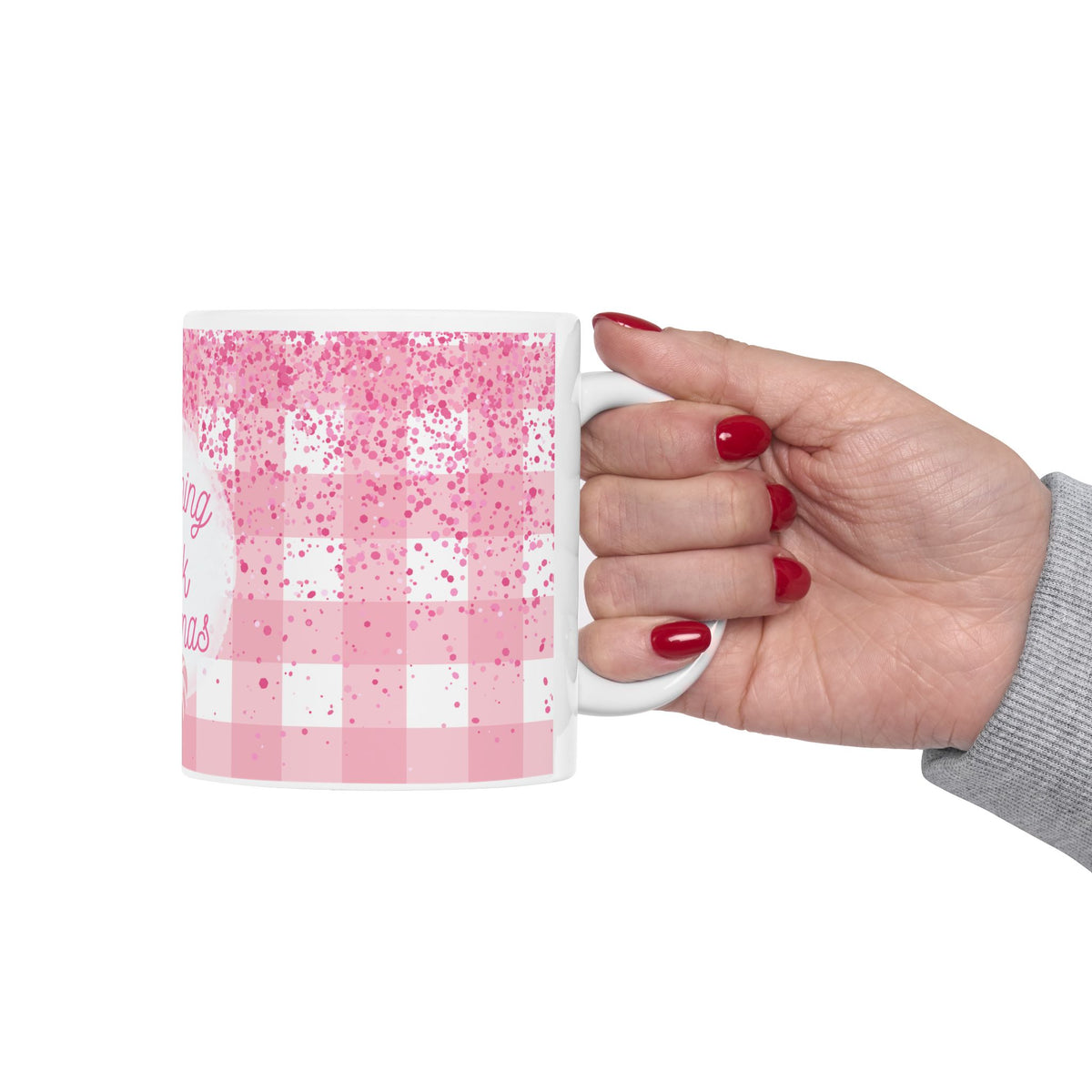 Chirstmas Mug - Dreaming of a Pink Christmas