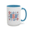 4th of July Mug - USA Preppy Floral