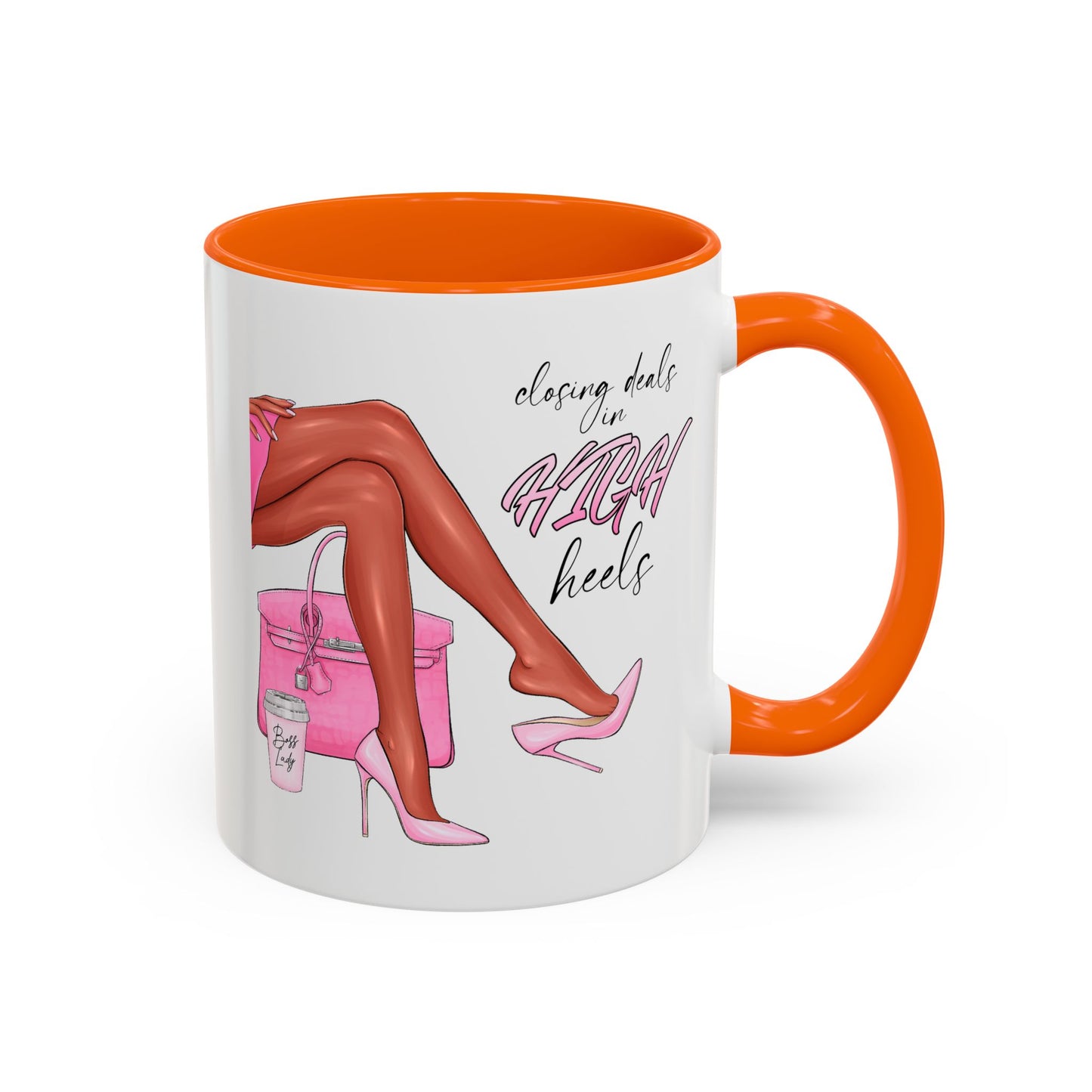 Humor Mug - Closing Deals in High Heels
