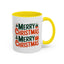 Christmas Mug - Green & Red Text Tree Presents