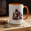Christmas Mug - Burgundy Snowman Family