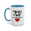 Anniversary Mug - You and Me Red Heart