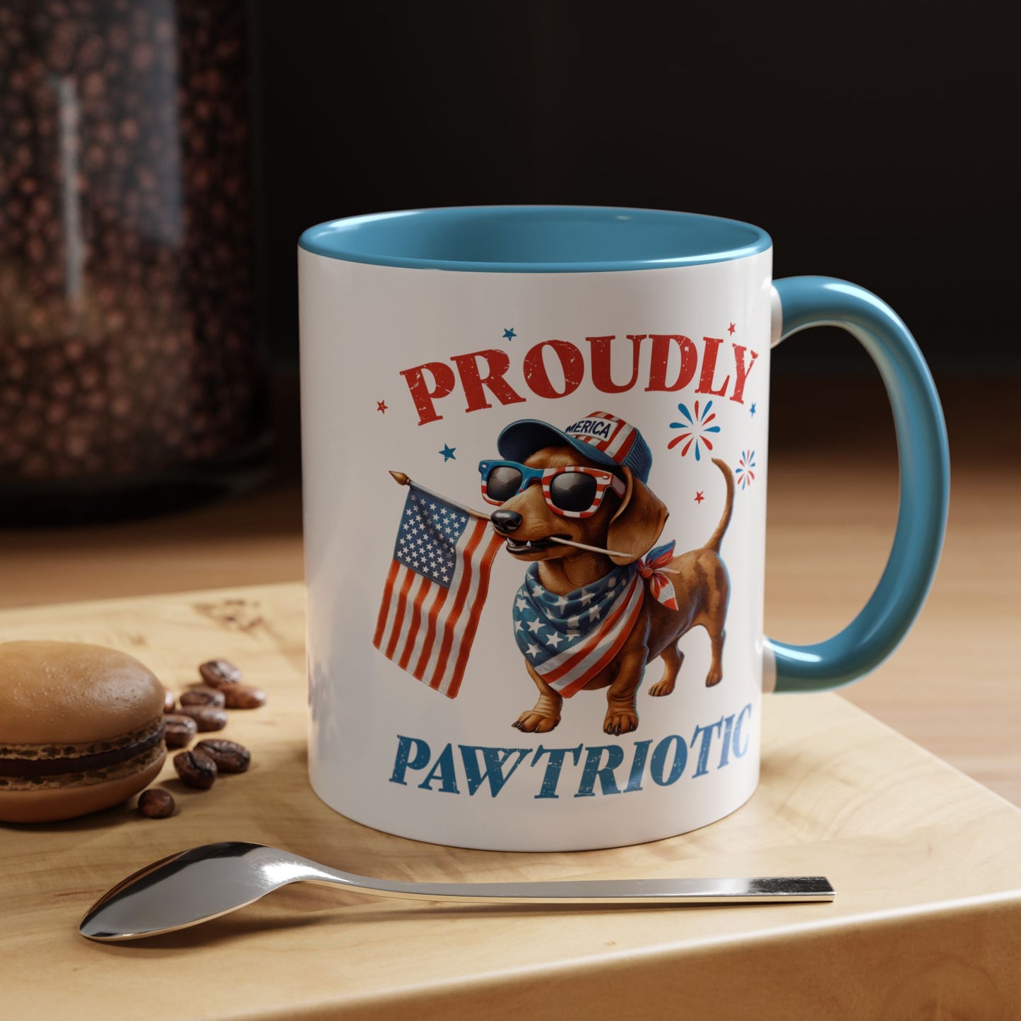 4th of July Mug - Proudly Pawtriotic Dog