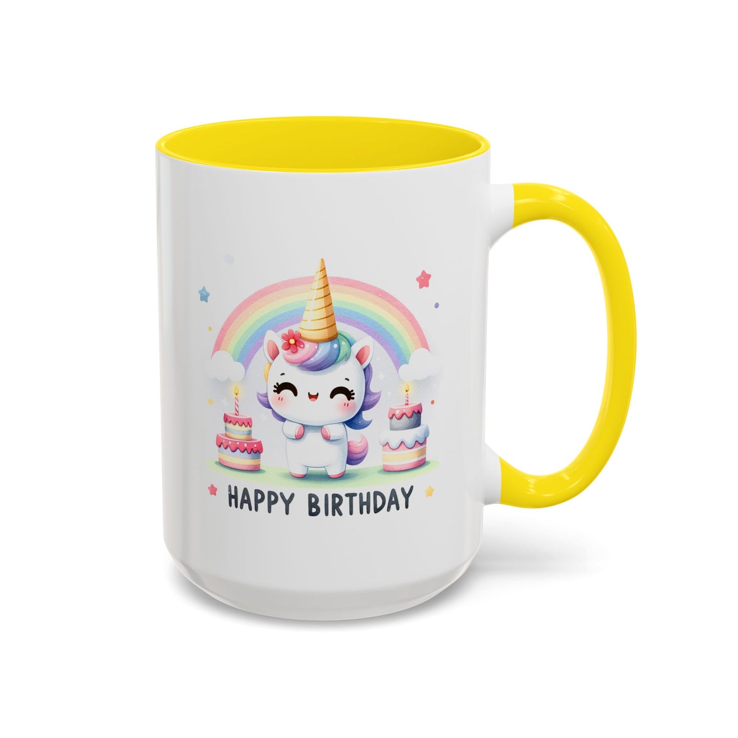 Birthday Mug -  Unicorn With Cakes