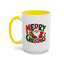 Christmas Mug - Green & Red Text Santa Presents
