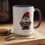 Christmas Mug - Merry Christmas White & Green Text Gnome Snow