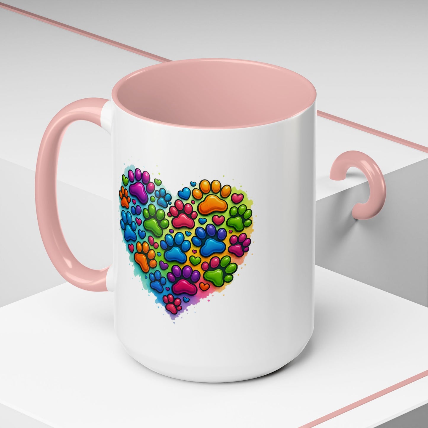 Animal Mug - Dog Paws Heart