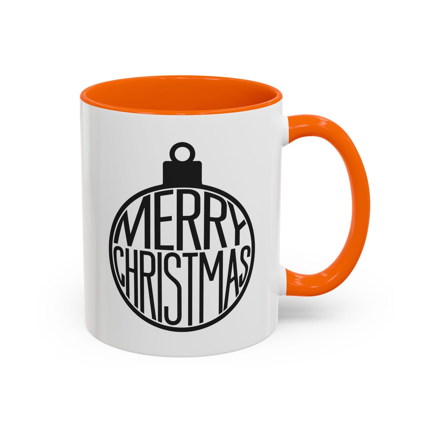 Christmas Mug - Merry Christmas Black Text Ornament