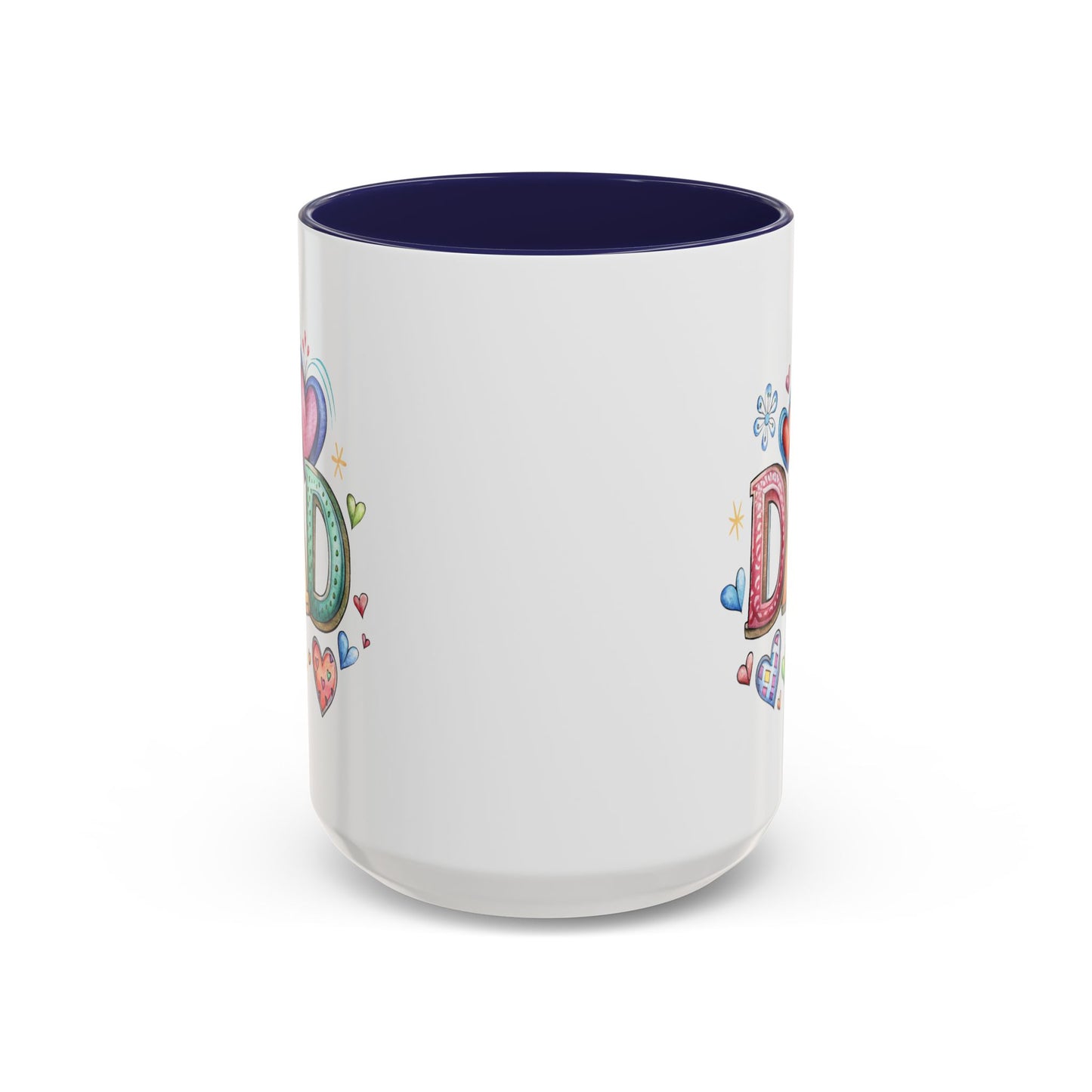 Father's Day Mug - Dad Hearts
