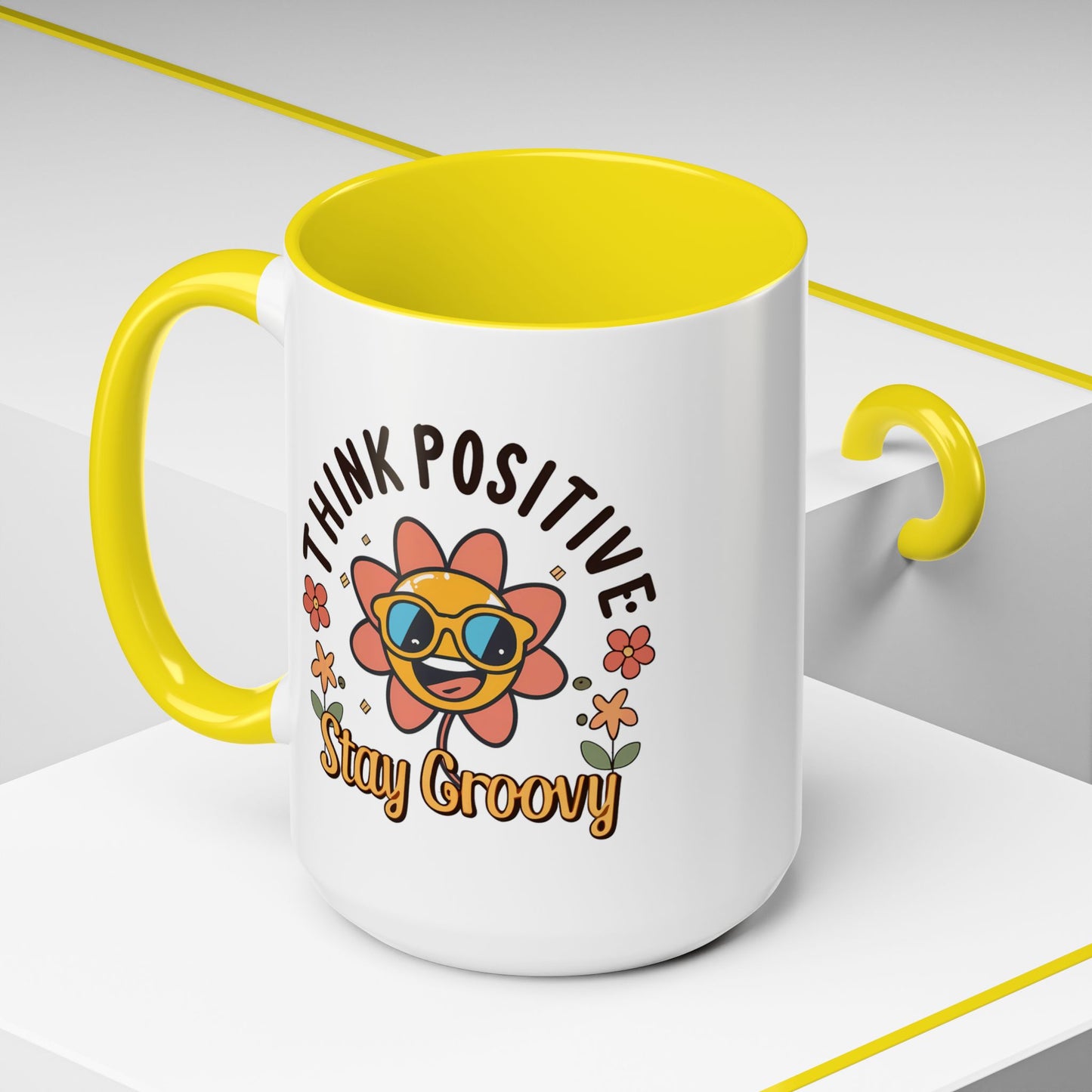 Wellness Mug - Think Positive Stay Groovy