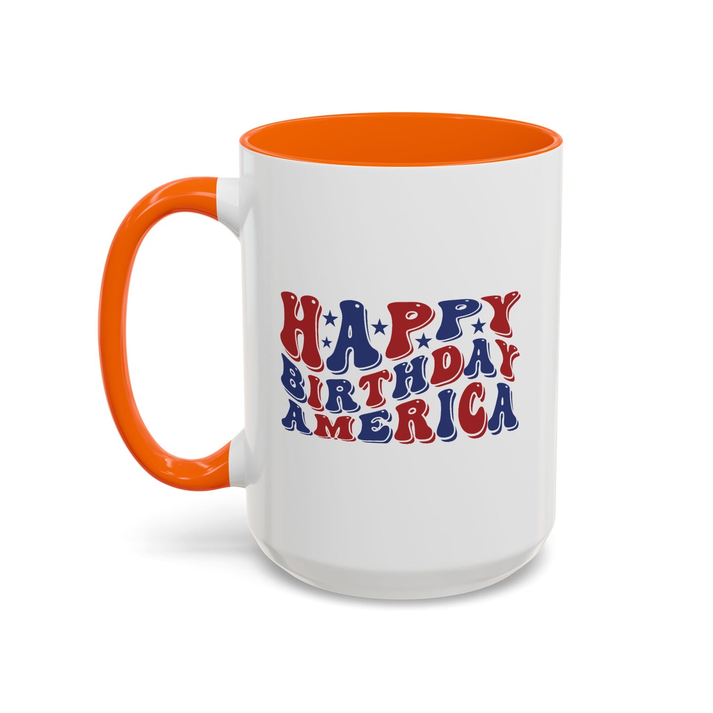 4th of July Mug - Happy Birthday America Retro