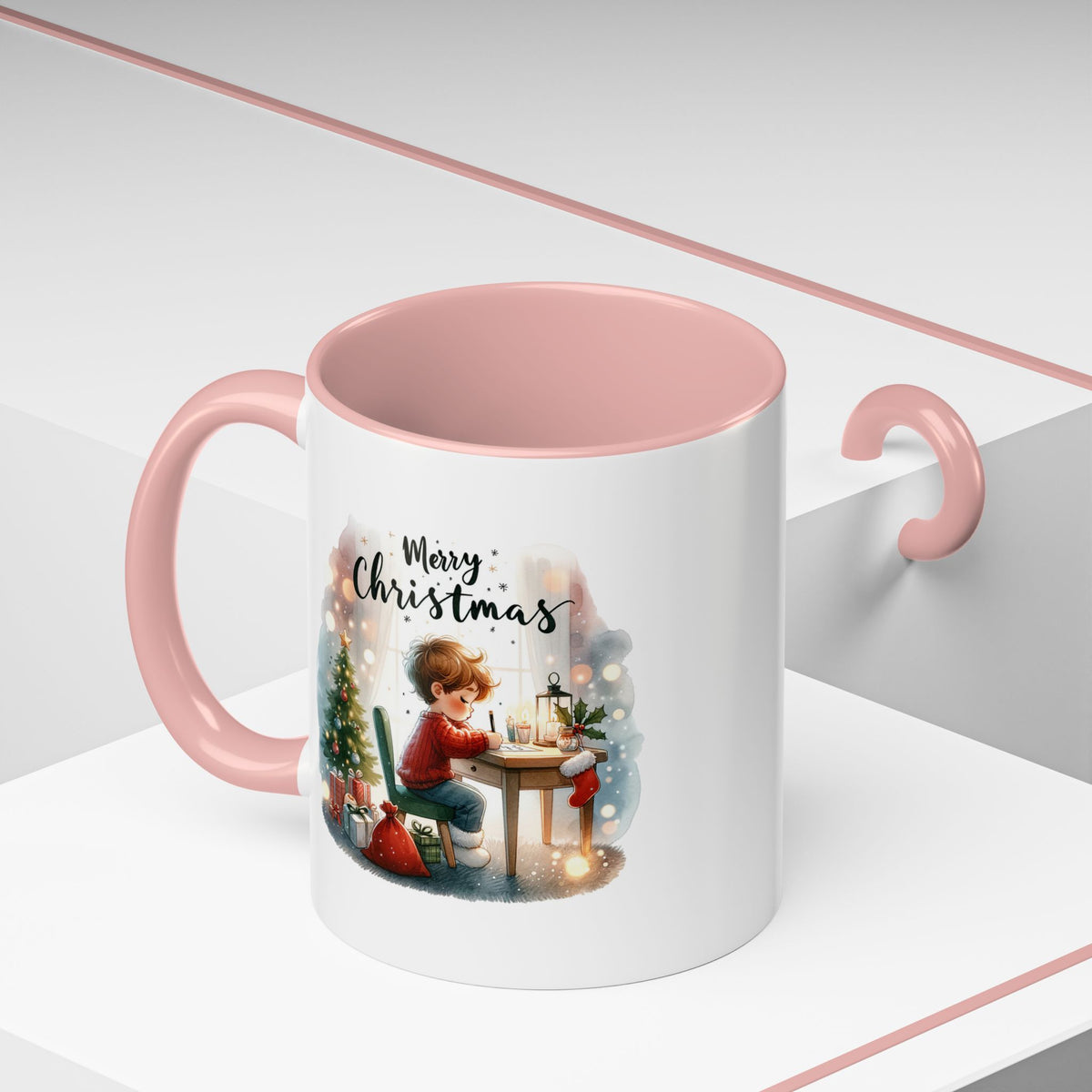 Chistmas Mug - Merry Christmas Child Writing