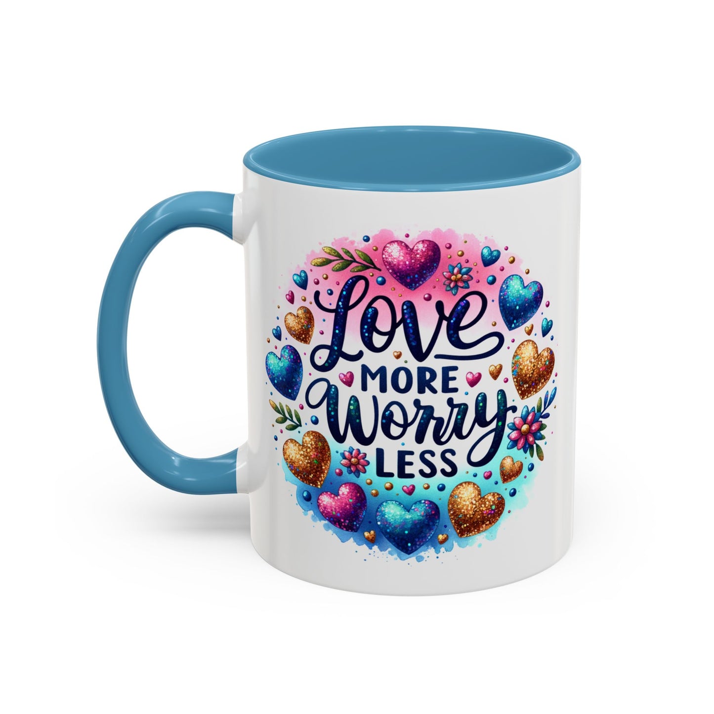 Wellness Mug - Love More Worry Less Circle