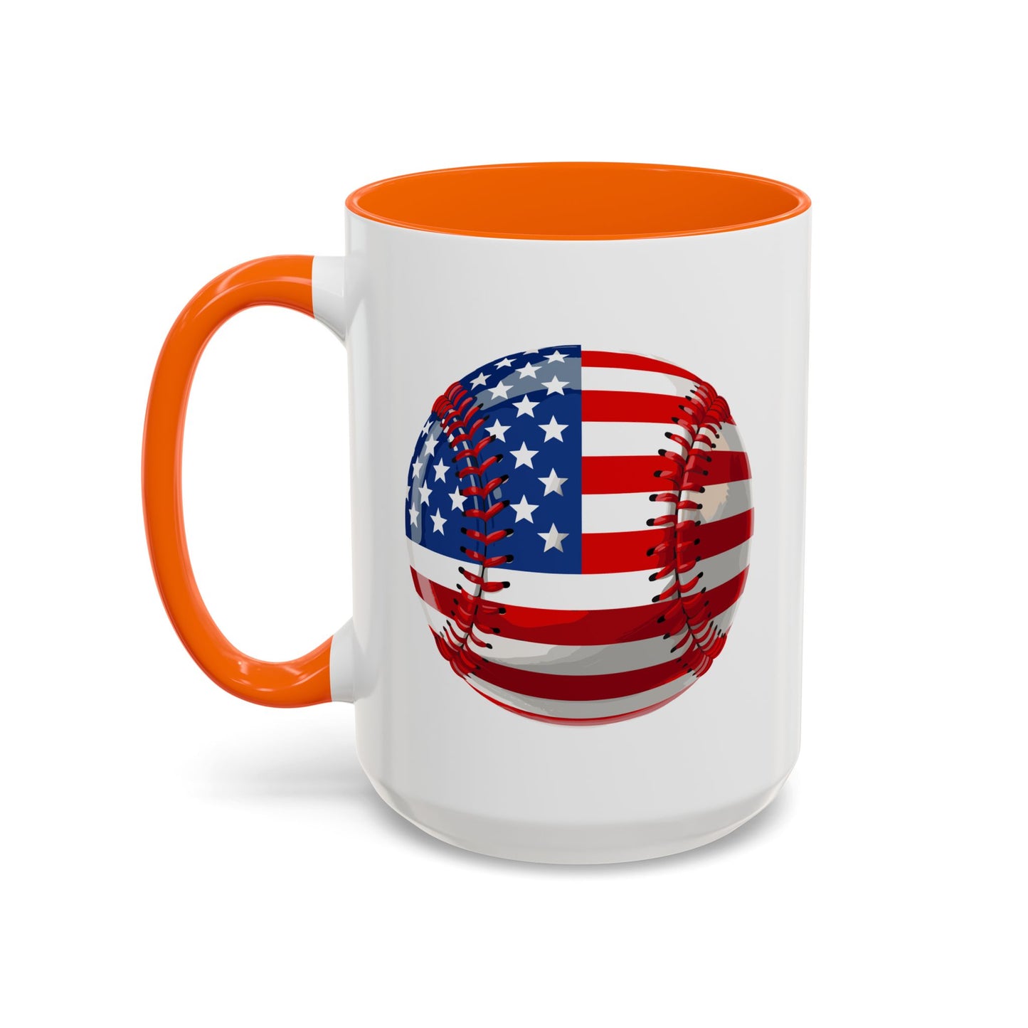 4th of July Mug - Baseball American Flag