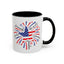 4th of July Mug - Star Flag Fireworks