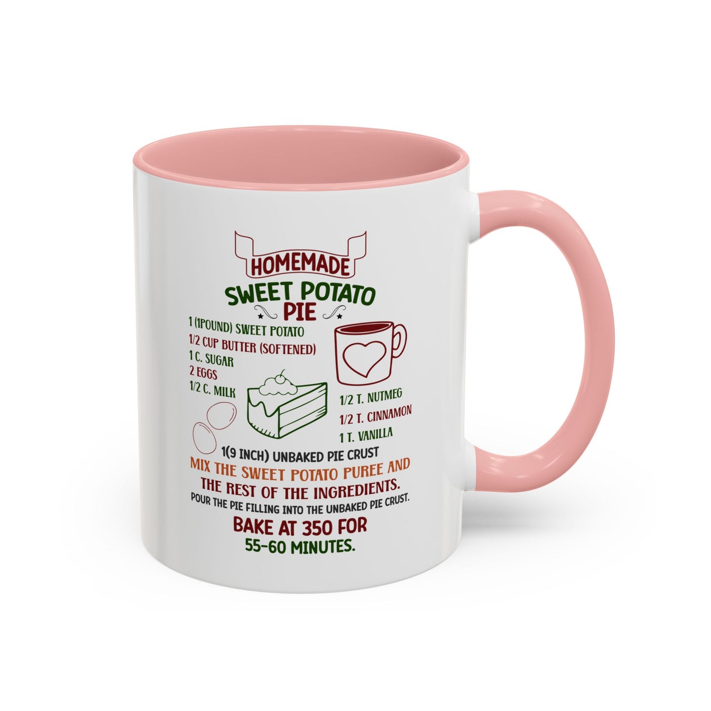 Christmas Mug - Homemade Sweet Potato Pie Recipe