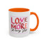 Wellness Mug - Love More Worry Less Frame