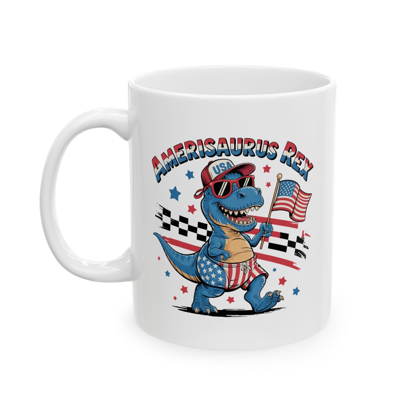 4th of July Mug - Amerisaurus Rex