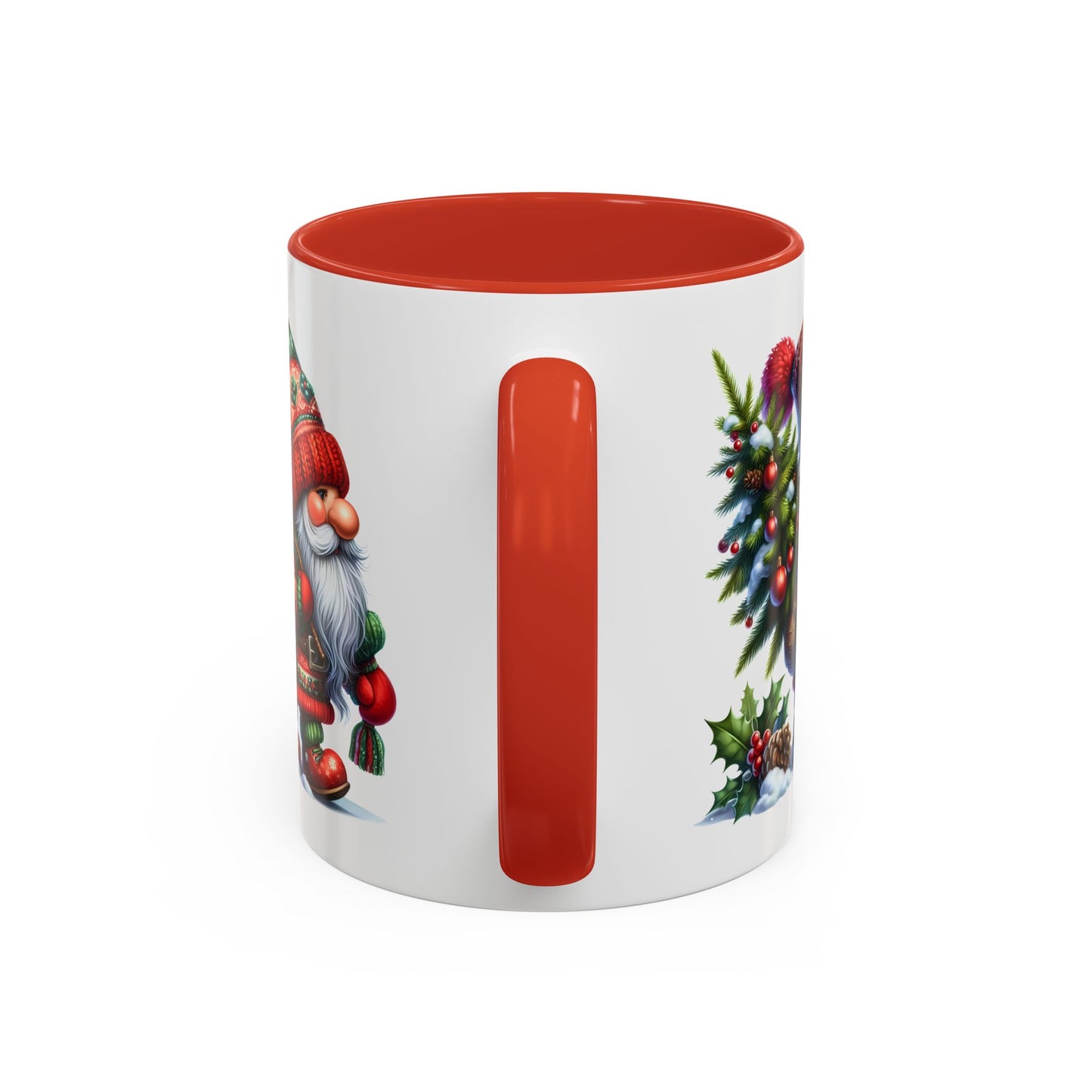 Christmas Mug - Gnome Christmas Tree and Pine Cone