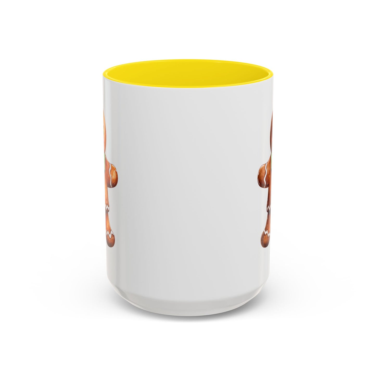 Christmas Mug - Gingerbread Man Green Bow
