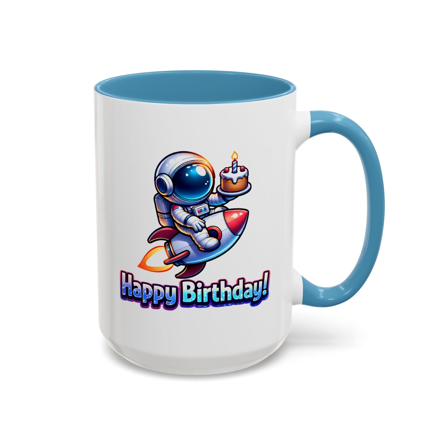 Birthday Mug - Astronaut Rocket