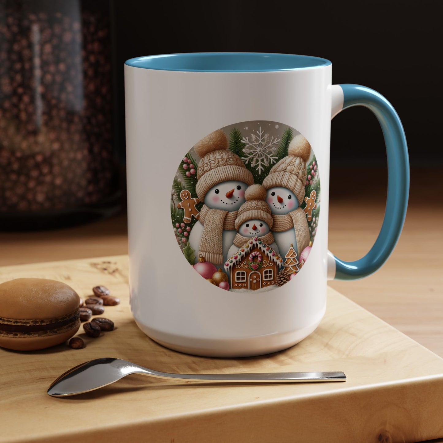Christmas Mug - Gingerbread Snowman Family