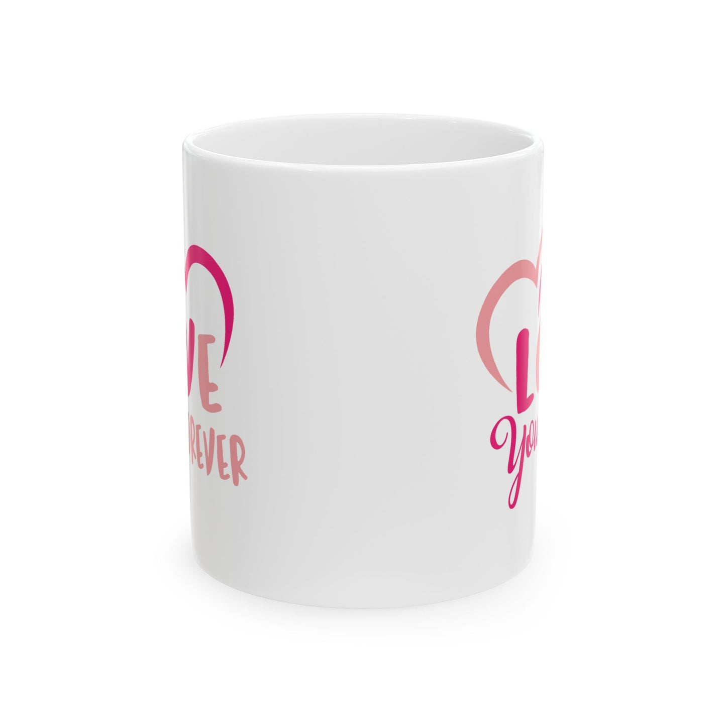 Valentine's Day Mug - Love You Forever Hearts