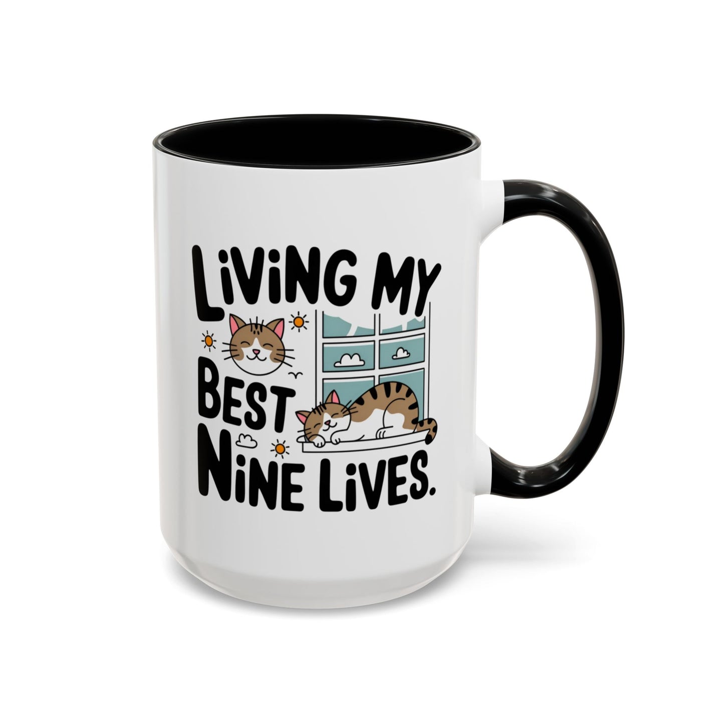 Animal Mug - Living My Best Nine Lives