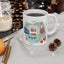 Christmas Mug - Joy Cat Snow Globe Heart Cup Lights