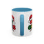 Christmas Mug - Merry Christmas Red Yellow & Blue Text Red Hats