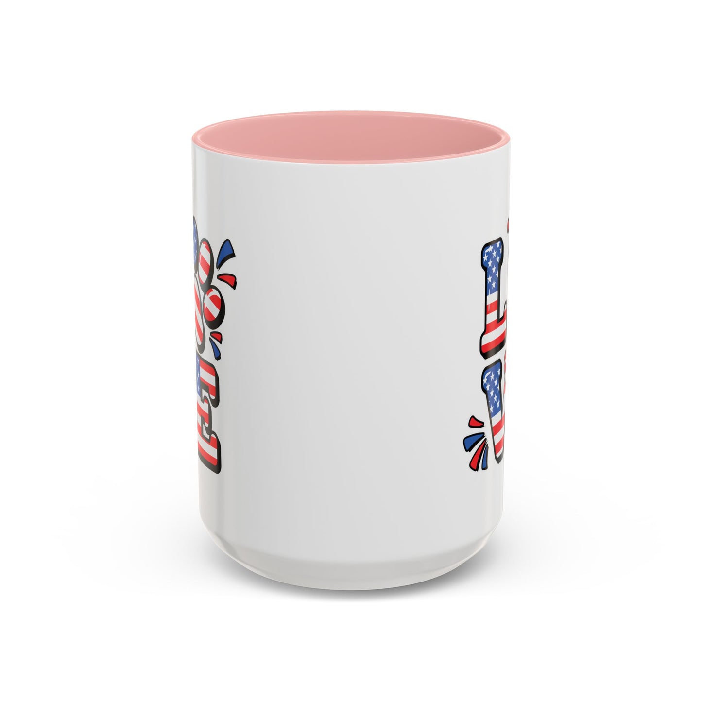 4th of July Mug - Animal Love USA Flag