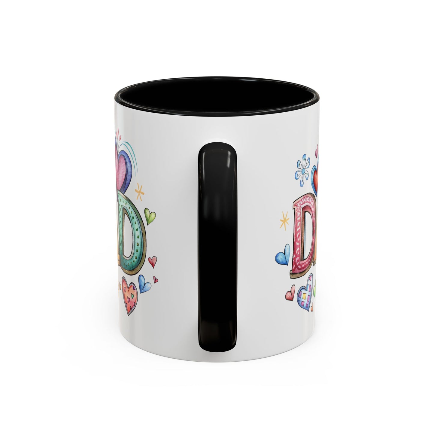Father's Day Mug - Dad Hearts